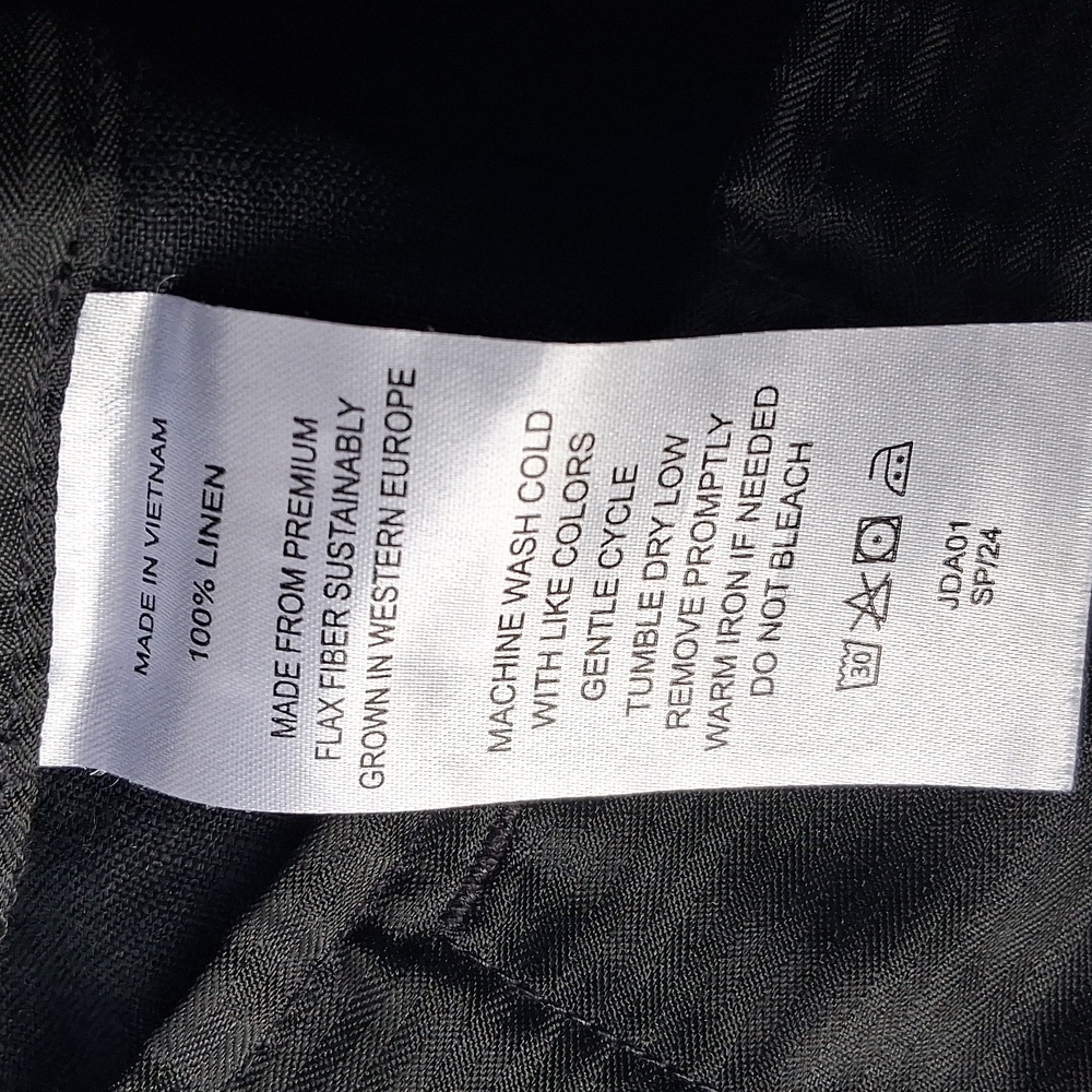 Quince 100% Linen Black Dress Pants 30×34 - Picture 10 of 14